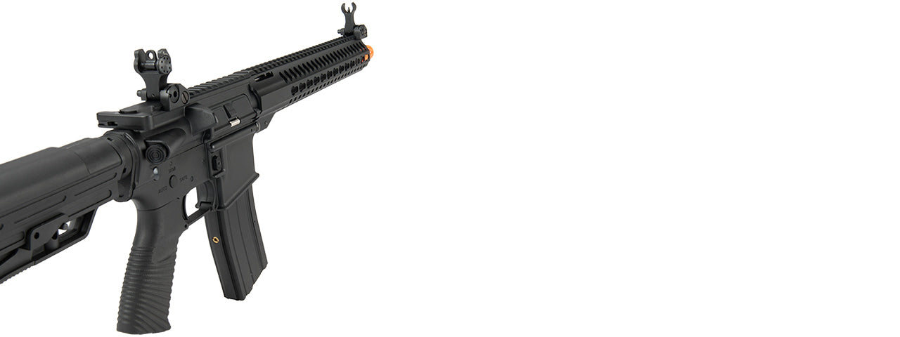 GOLDEN EAGLE MC6645 ELITE SERIES 13 KEYMOD GAS BLOWBACK AIRSOFT RIFLE (BLACK)