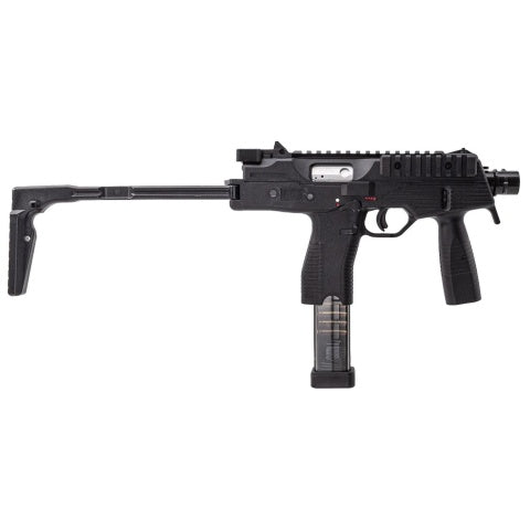 Maruyama MP-IX MP9 Type Gas Blowback Airsoft SMG w/ QD Tracer-Compatible Silencer - (Black)