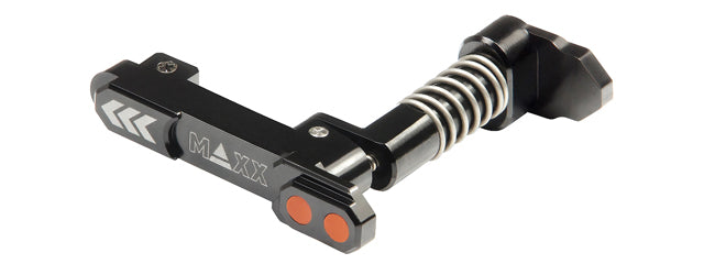 Maxx Model CNC Aluminum Advanced Magazine Release for M4/M16 Style B (Color: Black)