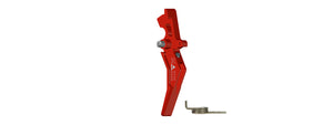 CNC Aluminum Advanced AEG Trigger (Style B) (Red)