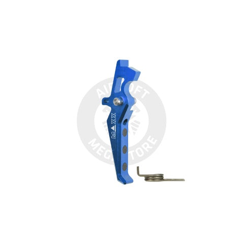 Maxx Model CNC Aluminum Advanced Speed Trigger for M4 / M16 Series Airsoft AEGs (Style E)(Blue)