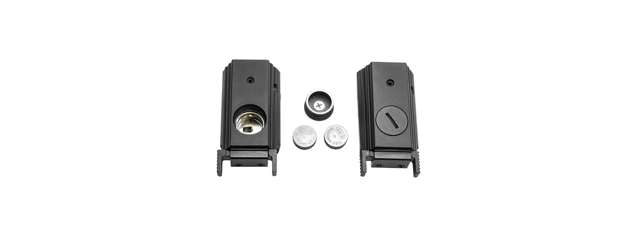 NCSTAR AIRSOFT LOW PROFILE TACTICAL RED LASER W/ WEAVER RAIL MOUNT