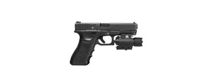 NCSTAR LED FLASHLIGHT AND INTEGRATED RED LASER COMBO UNIT W/ QD MOUNT