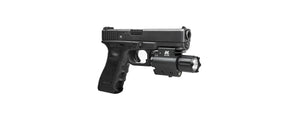 NCSTAR LED FLASHLIGHT AND INTEGRATED RED LASER COMBO UNIT W/ QD MOUNT