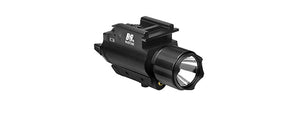NCSTAR LED FLASHLIGHT AND INTEGRATED RED LASER COMBO UNIT W/ QD MOUNT