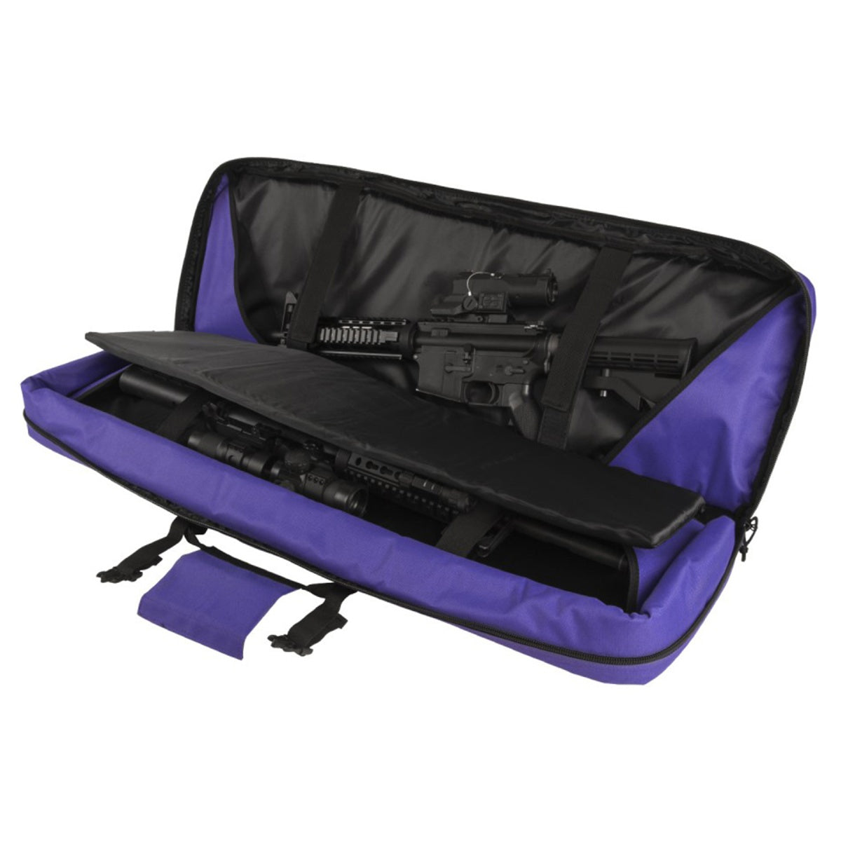 NcStar VISM 36" MOLLE Tactical Airsoft Double Carbine Case - PURPLE/BLACK