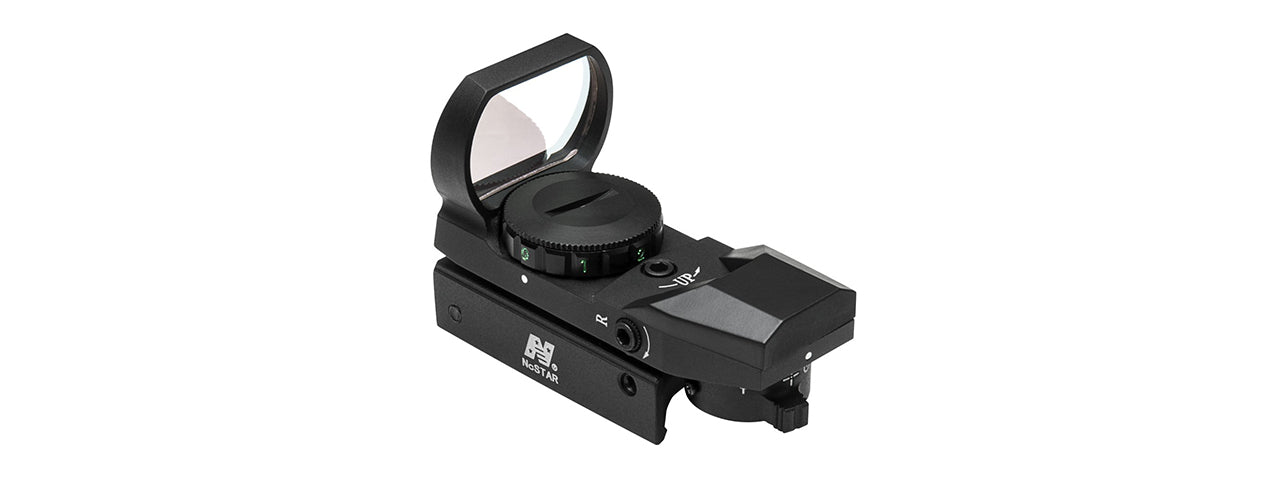 NCSTAR PANORAMIC 6-INTENSITY RED & GREEN DOT SIGHT W/ 4 RETICLES