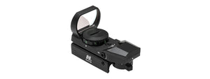 NCSTAR PANORAMIC 6-INTENSITY RED & GREEN DOT SIGHT W/ 4 RETICLES