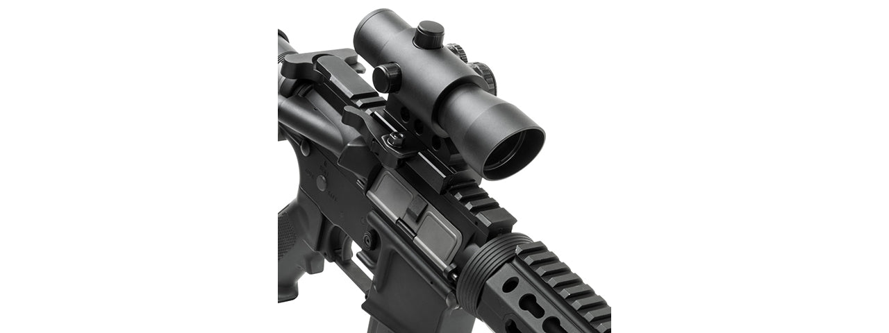 NCSTAR AIRSOFT MARK III TACTICAL ADVANCED OPTIC W/ 4 RETICLES - BLACK