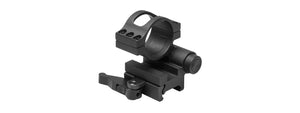 NCSTAR FLIP-TO-SIDE 30MM MAGNIFIER OPTICS MOUNT W/ QD PICATINNY MOUNT