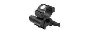 NCSTAR FLIP-TO-SIDE 30MM MAGNIFIER OPTICS MOUNT W/ QD PICATINNY MOUNT
