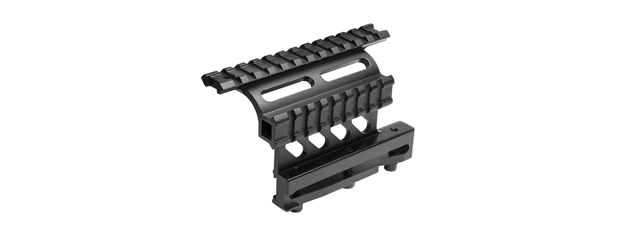 NCSTAR AK SIDE-RAIL OPTICS SCOPE MOUNT W/ INTEGRATED WEAVER RAILS