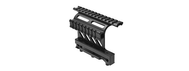 NCSTAR AK SIDE-RAIL OPTICS SCOPE MOUNT W/ INTEGRATED WEAVER RAILS