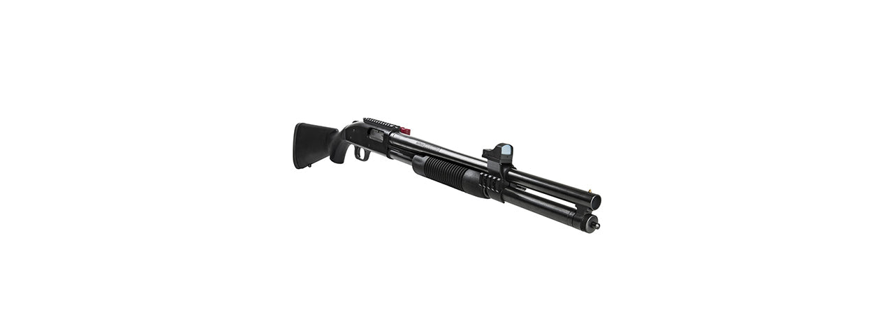 NCSTAR MOSS 500/590 GREEN DOT OPTIC W/ BARREL RAIL MOUNT - BLACK