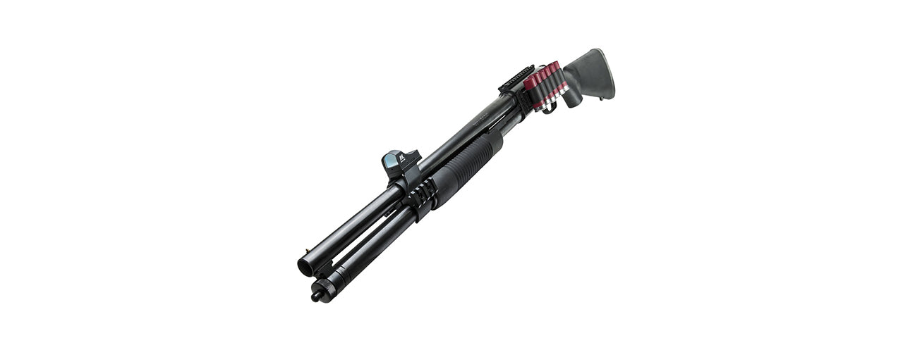 NCSTAR MOSS 500/590 GREEN DOT OPTIC W/ BARREL RAIL MOUNT - BLACK