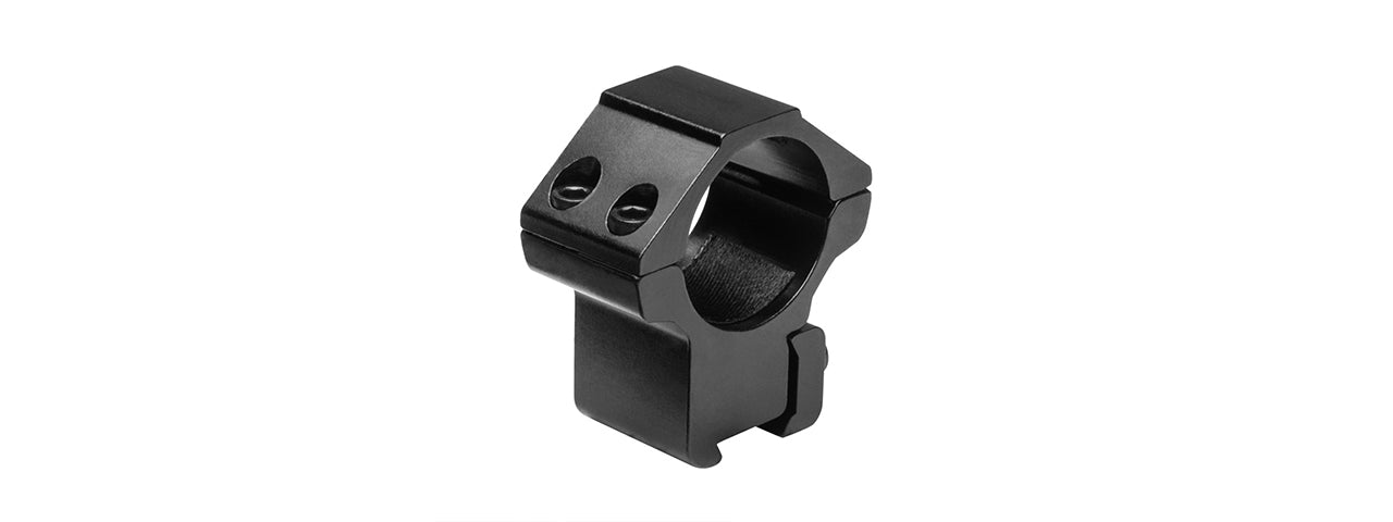 NCSTAR AIRSOFT 1 X 1.1H 3/8 DOVETAIL MOUNT RINGS - BLACK
