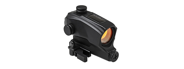 NCSTAR TACTICAL SOLAR POWERED RED DOT SIGHT - BLACK