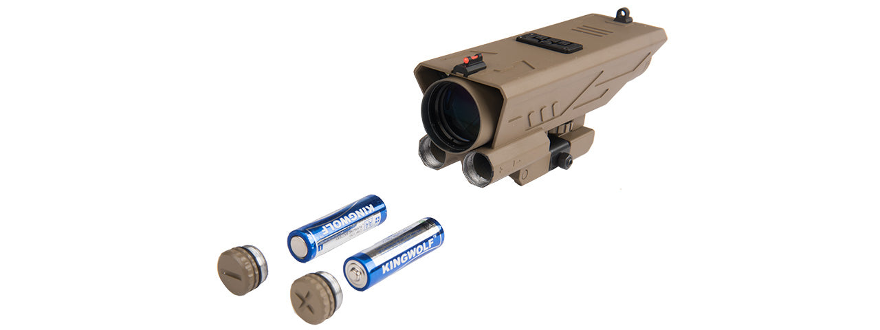 NCS-VDELTP430G DELTA 4X30 SNIPER RETICLE SCOPE W/ NAV LED (TAN)