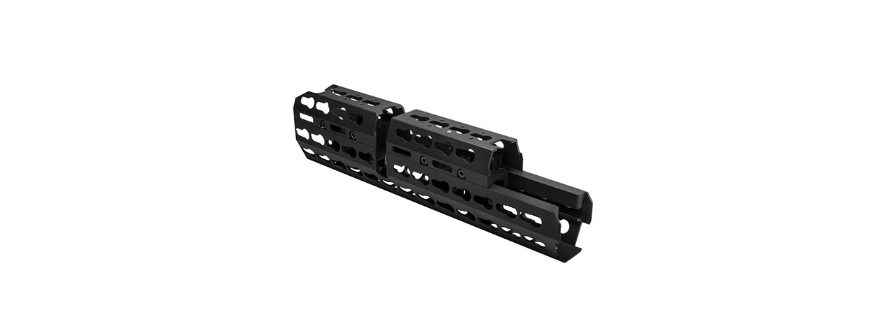 NCSTAR AK KEYMOD ALUMINUM HANDGUARD - EXTENDED LENGTH - BLACK