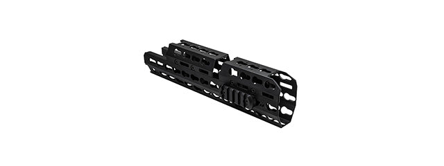 NCSTAR AK KEYMOD ALUMINUM HANDGUARD - EXTENDED LENGTH - BLACK