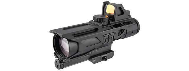 NCSTAR GEN 3 ULTIMATE SIGHTING SYSTEM 3-9X40 SCOPE W/ RED DOT - BLACK