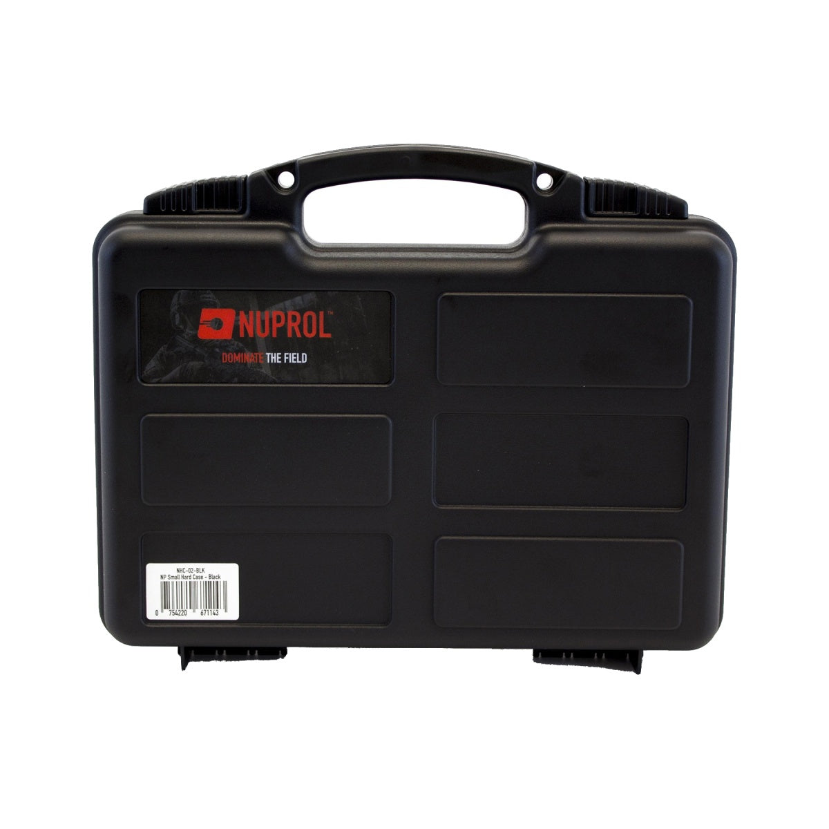 Nuprol Premium Small 12.5" Hard Pistol Case with Wave Foam - (Black)