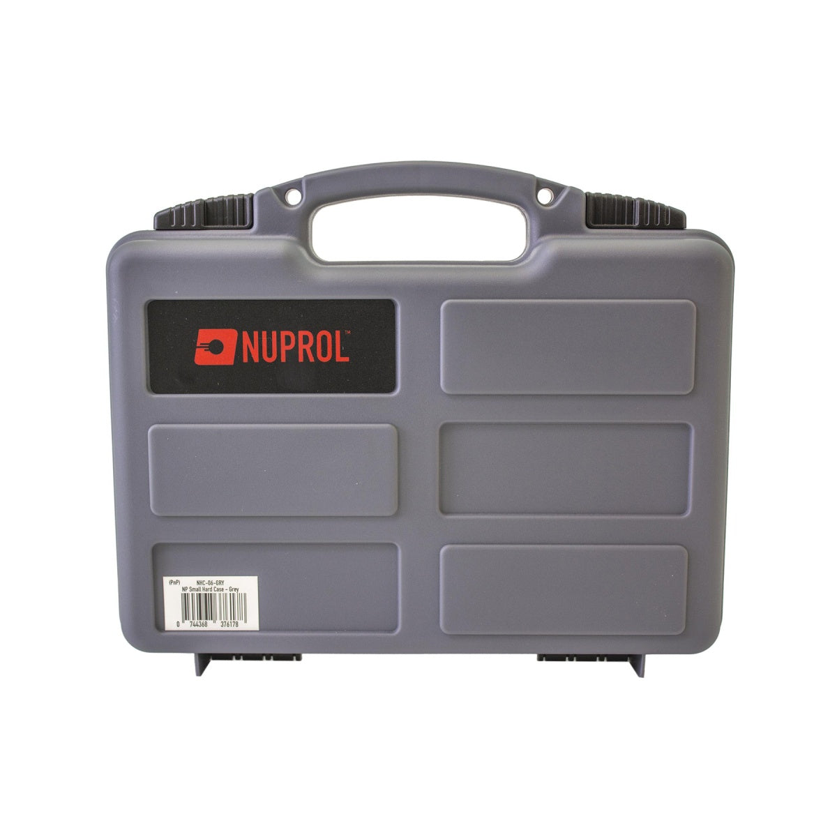 Nuprol Premium Small 12.5" Hard Pistol Case with Wave Foam - (Gray)