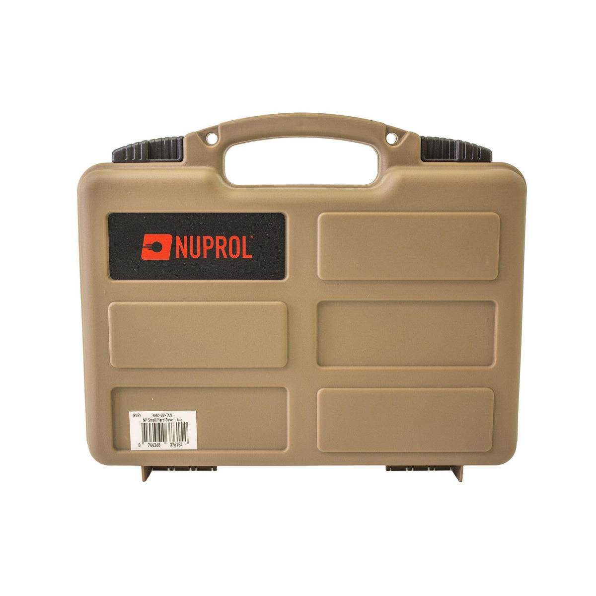 Nuprol Essentials Small Pistol Hard Case 12.5" with Pick and Pluck Foam - Tan