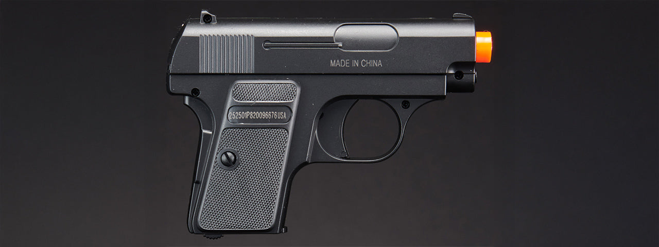 Double Eagle P328SB Dual Spring Pistol Set (Color: Black/Silver)