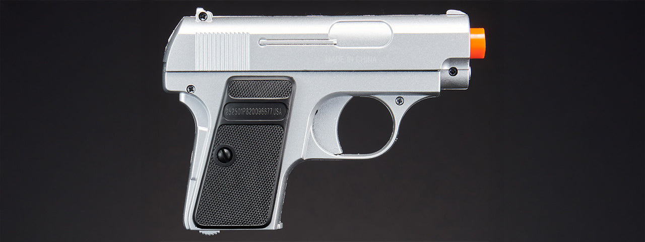 Double Eagle P328SB Dual Spring Pistol Set (Color: Black/Silver)