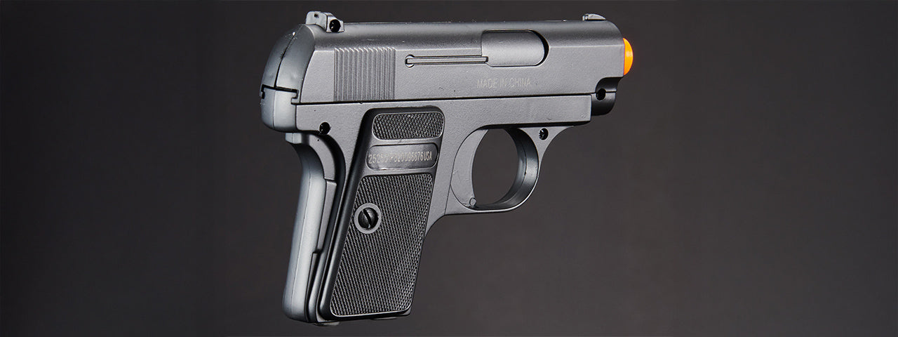 Double Eagle P328SB Dual Spring Pistol Set (Color: Black/Silver)