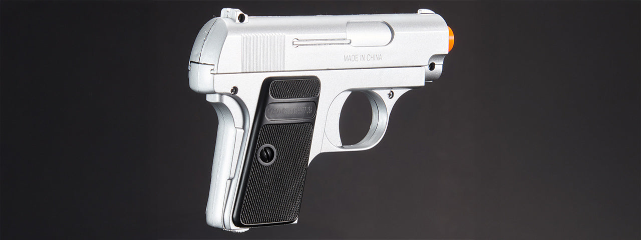 Double Eagle P328SB Dual Spring Pistol Set (Color: Black/Silver)