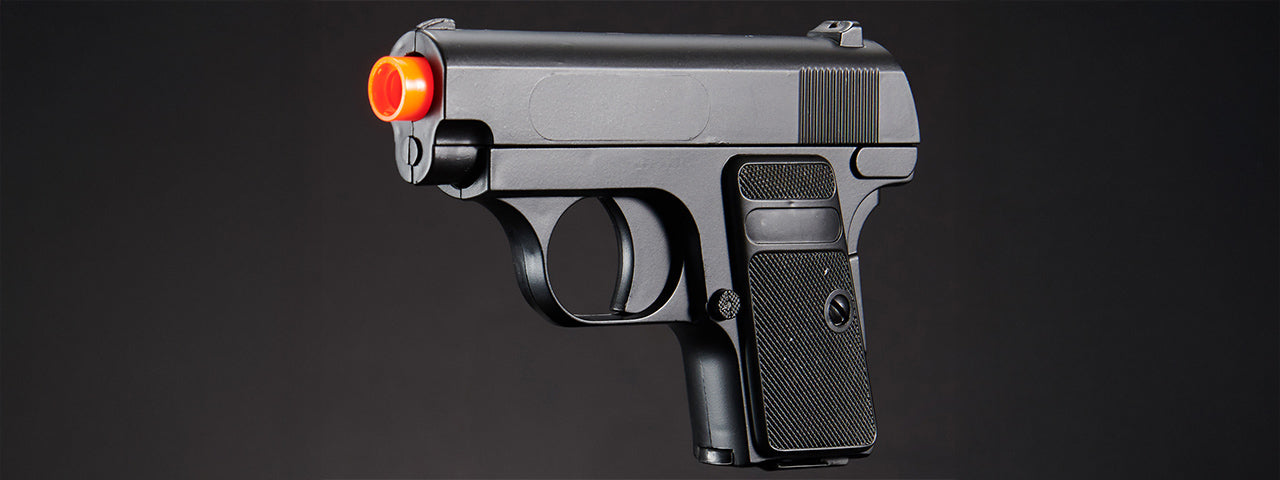 Double Eagle P328SB Dual Spring Pistol Set (Color: Black/Silver)