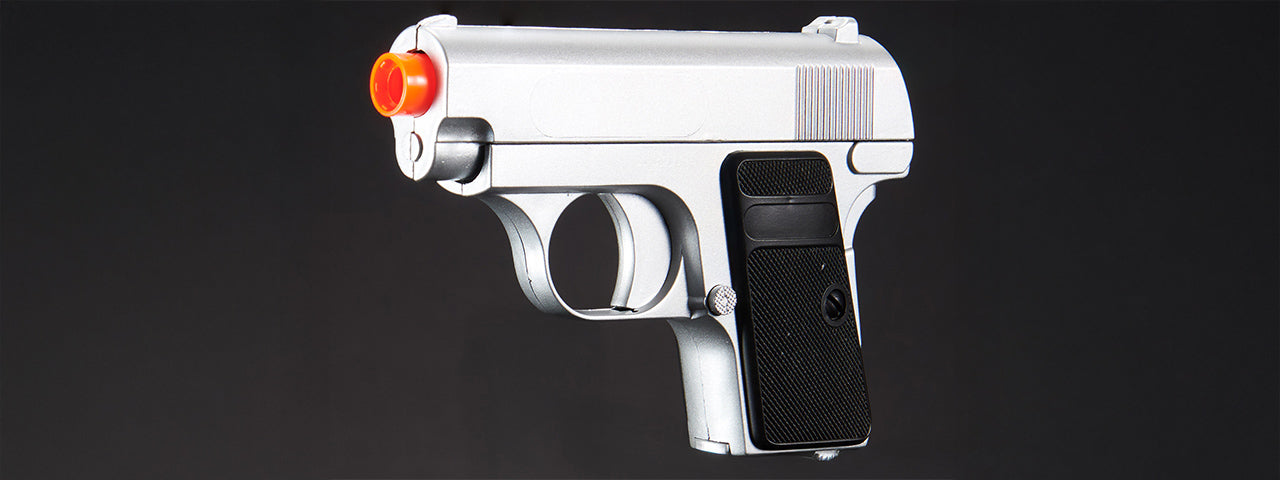 Double Eagle P328SB Dual Spring Pistol Set (Color: Black/Silver)