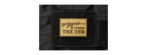I Plead the 2nd PVC Morale Patch (Color: Coyote Tan)