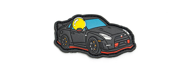 APRILLA DESIGN PVC IFF HOOK & LOOP AUTOMOTIVE SERIES PATCH (MODEL: NISMO GTR BLACK)