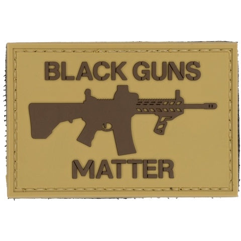 "Black Guns Matter" PVC Patch (Color: Tan)