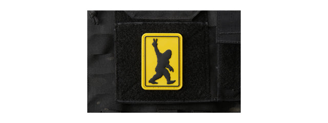 Oh Yeah, Big Foot PVC Morale Patch (Color: Yellow)