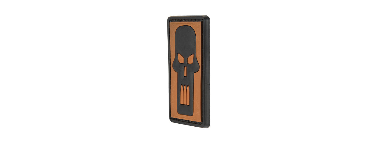 G-FORCE BULLET SKULL PVC MORALE PATCH (ORANGE)