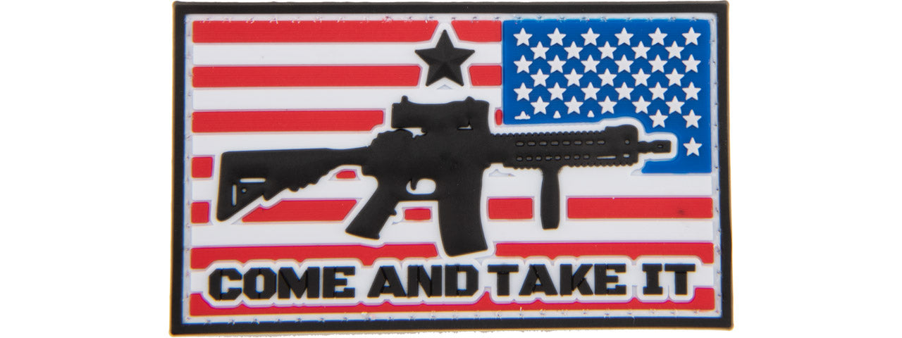 Reverse US Flag "Come and Take It" PVC Patch