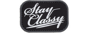 Stay Classy Swat PVC Patch (Color: Black)