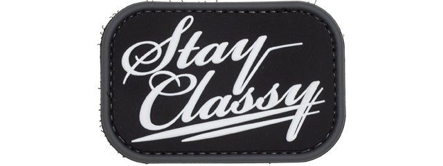 Stay Classy Swat PVC Patch (Color: Black)