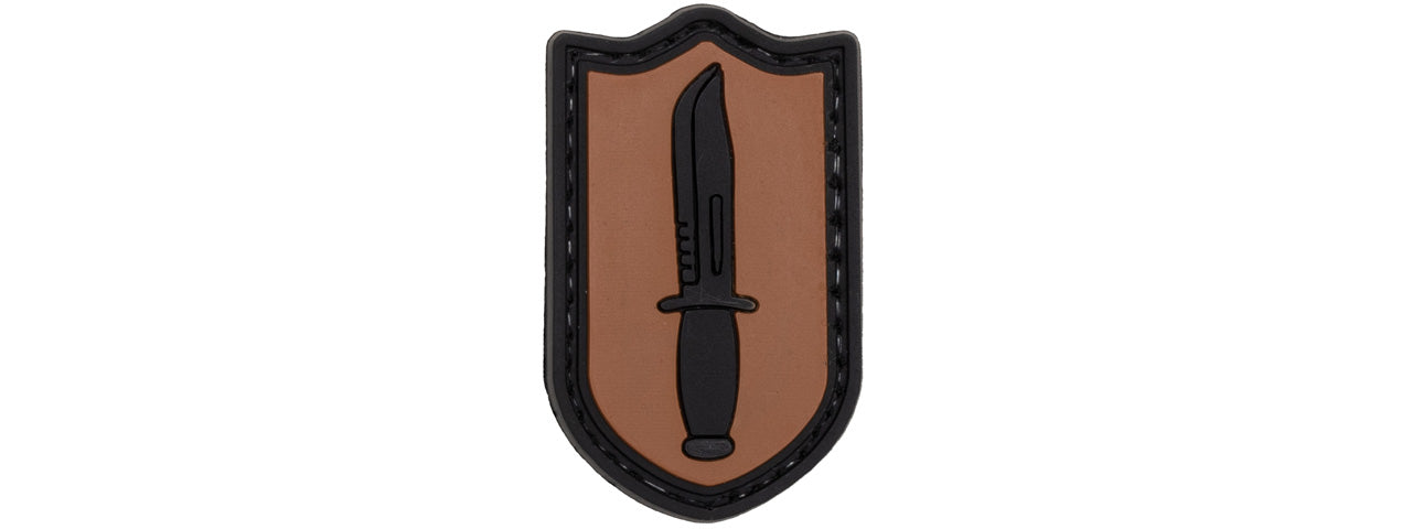 Dagger PVC Patch (Color: Brown)