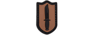 Dagger PVC Patch (Color: Brown)