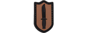 Dagger PVC Patch (Color: Brown)