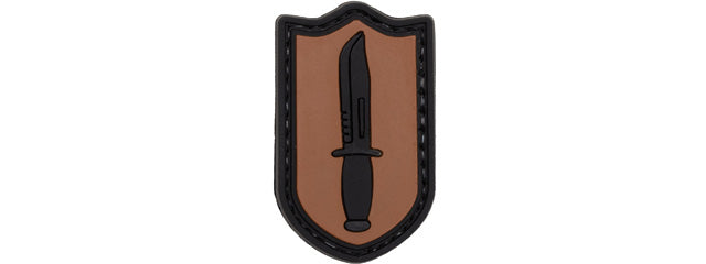 Dagger PVC Patch (Color: Brown)