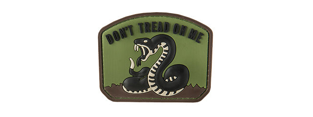 G-FORCE DON'T TREAD ON ME PVC MORALE PATCH (OD GREEN)