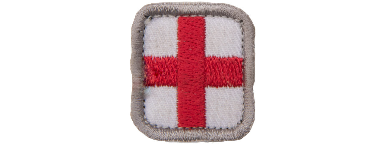 Embroidered Red Cross MED Logo Patch (Color: Red)