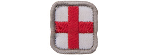 Embroidered Red Cross MED Logo Patch (Color: Red)