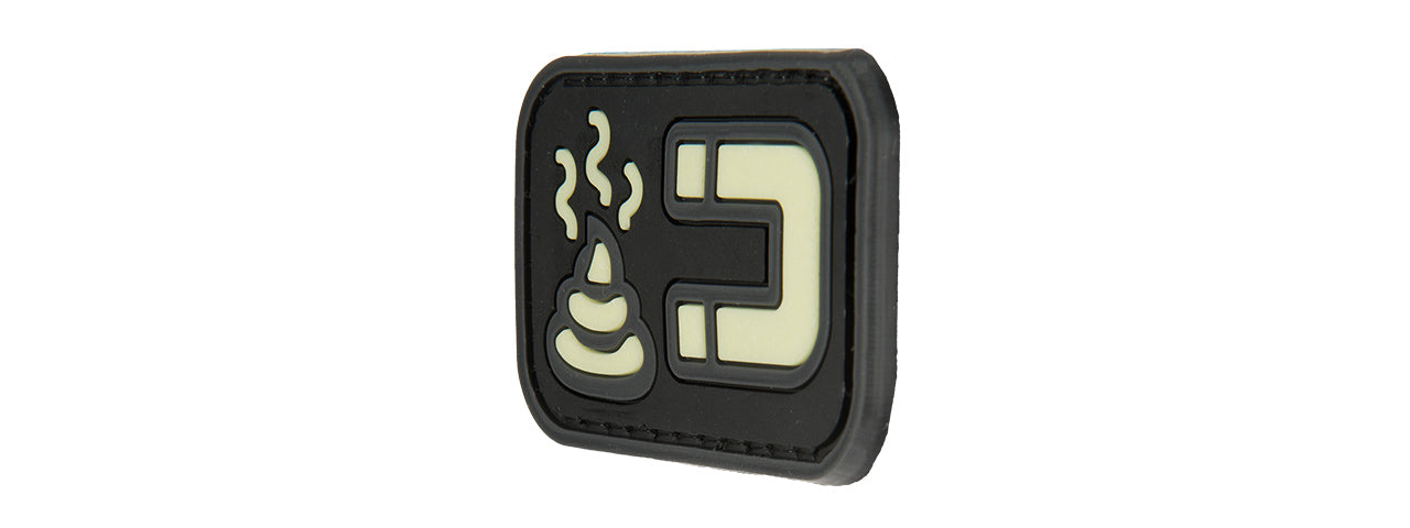 G-FORCE GLOW-IN-THE-DARK S MAGNET PVC MORALE PATCH (BLACK)